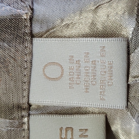 Chico's open jacket. Shiny silk fabric. Cuff sleeves. Size O (8) Great u… - Picture 7 of 10